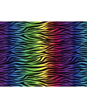 Carnival Collection Jersey, Rainbow Zebra