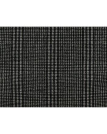 Checked Dogtooth Wool Blend, Black