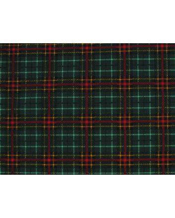 Christmas Tartan Polycotton Print, Green