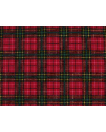 Christmas Tartan Polycotton Print, Red
