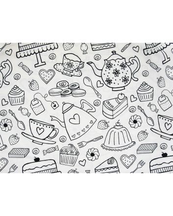 Colour in Cotton Print, Tea Party