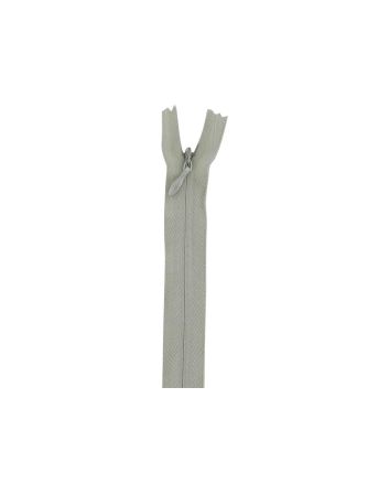 Concealed Invisible Closed End Dress Zip, 22 Inch, Silver
