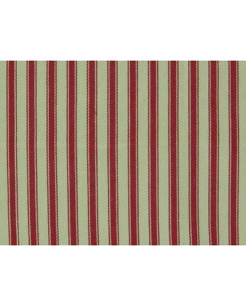 Cotton Canvas Ticking Stripes, Red
