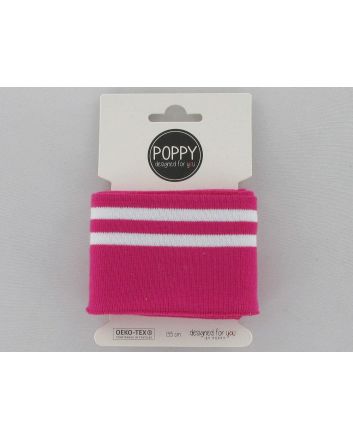 Cotton Cuffing 1.35m Packs, Double Stripe, Fuchsia