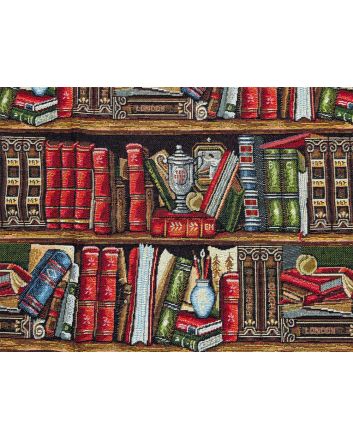 Cotton Rich Woven Tapestry, Library