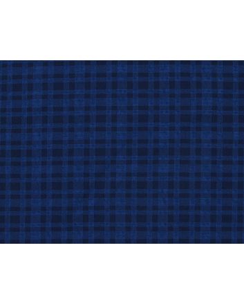 Crinkle Stretch Check, Cobalt