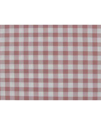 Crinkle Stretch Gingham, Rose