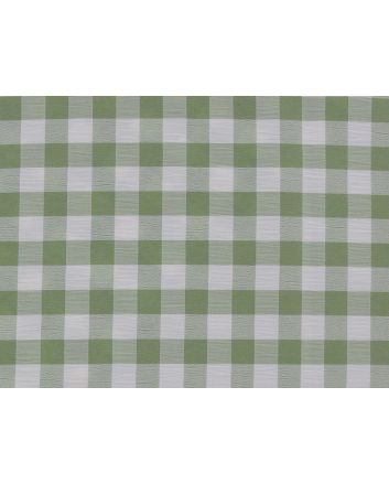 Crinkle Stretch Gingham, Sage