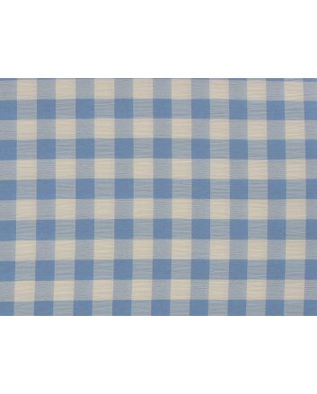 Crinkle Stretch Gingham, Sky