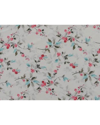 Crystal Smooth Dress Print, Lily Vines, White