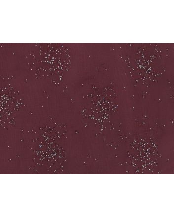 Crystal Starburst Organza, Crimson