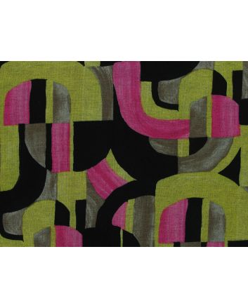 Cubist Graphic Viscose Jersey, Green
