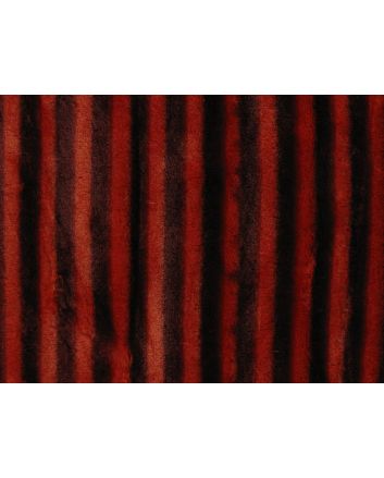 Deadstock Tiger Stripe Plush Fur, Orange