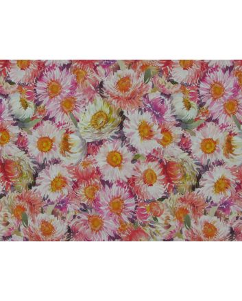 Daisy Burst Cotton Lawn, Fuchsia