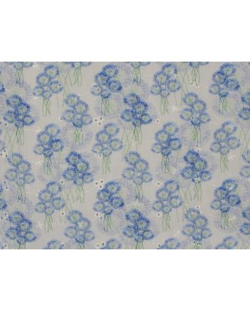 Dancing Dandelion Printed Embroidered Anglaise