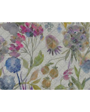 Dandelion Bloom Embroidered Anglasie, White