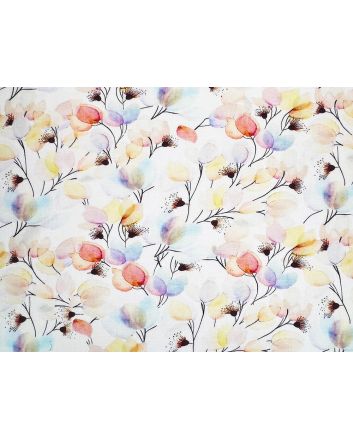 Dendelion Garden Printed Viscose Linen Blend