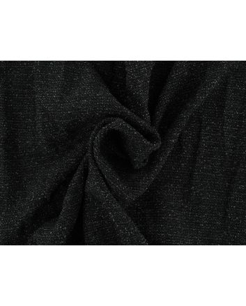 Deadstock Bubble Weave Wool, Grey Melange