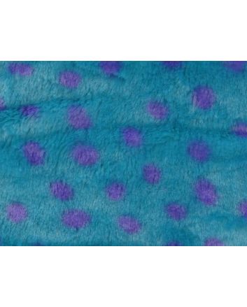 Deadstock Monster Spot Fur, Turquoise