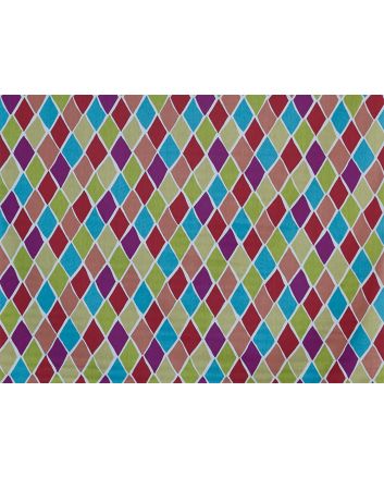 Diamonds Cotton Curtain Fabric, Rossini 