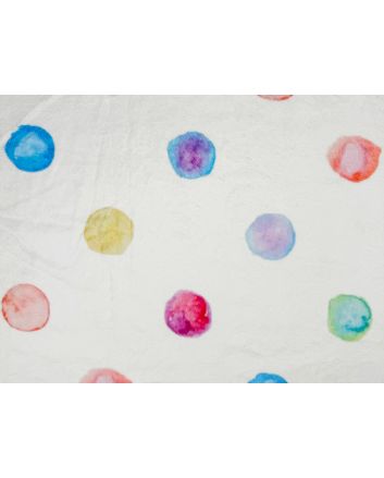 Digital Print Soft Huggle Fleece, Watercolour Spots