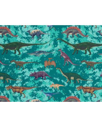 Dinosaurs UPF50 Swimwear Jersey, Petrol