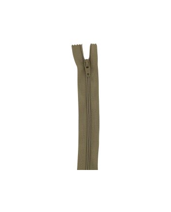 Closed End Dress Zip, 14 Inch, Beige