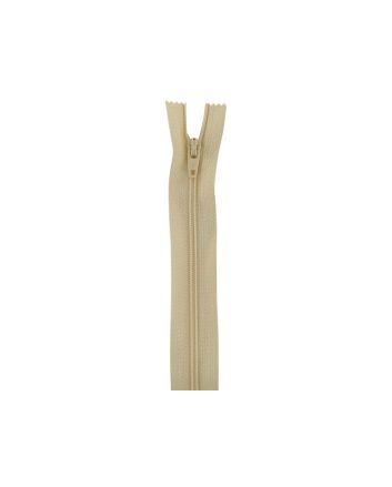 Closed End Dress Zip, 22 Inch, Cream