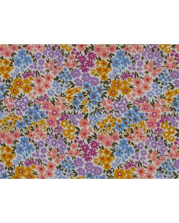 Elegant Ditsy Garden Polycotton Print, Multi