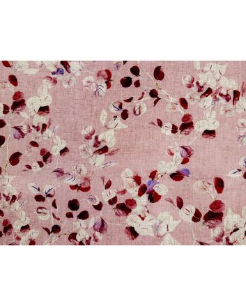 Eucalyptus Printed Linen Blend, Rose