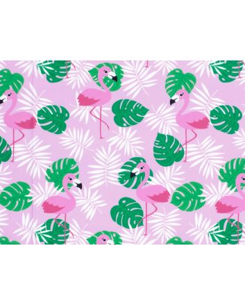 Flamingo Palms UPF50 Swimwear Jersey, Pink