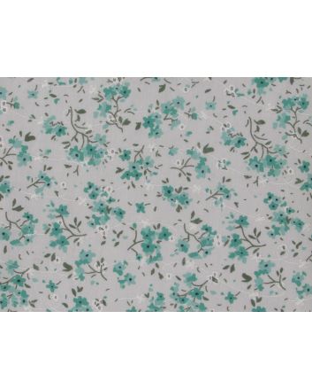 Flora Float Printed Embroidered Anglaise, Jade