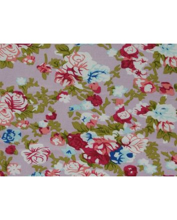 Floral Bouquets Viscose Print, Pink