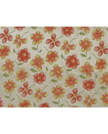 Floral Burnout Velour, Pastel