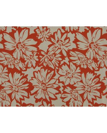 Floral Burst Printed Linen Blend