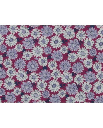 Floral Gerba Polycotton Print, Fuchsia