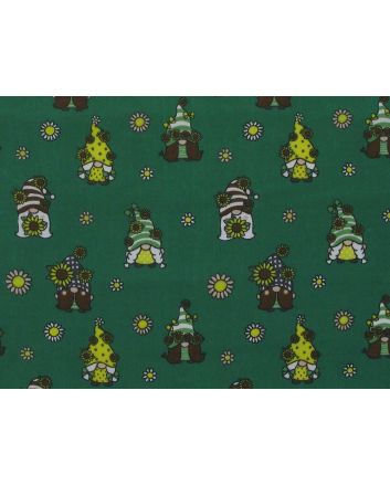 Floral Gonks Polycotton Print, Bottle