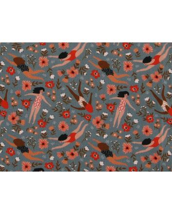 Floral Summer Swimmers Cotton Jersey Print