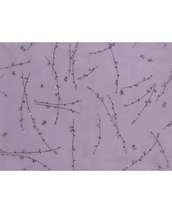 Floral Vines Organdy, Lilac