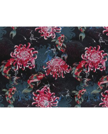 Floral Waterworld Cotton Sateen