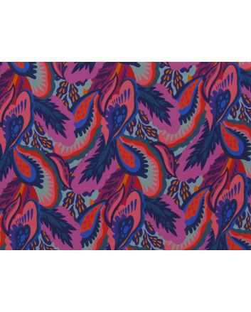 Fluttering Garden Stretch Cotton Sateen
