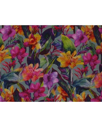 Forest Blossoms Printed Linen Blend