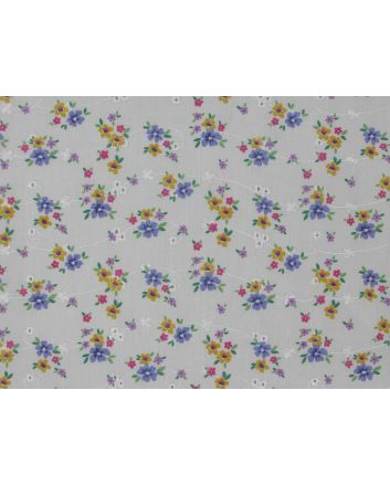 Forget-me-Not Printed Embroidered Anglaise