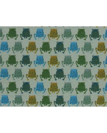 Frogs Cotton Jersey, Mint