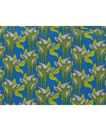 Garden Breeze Cotton Lawn Print, Royal