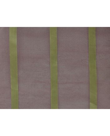 Gold Stripes Silk Organza, Wine