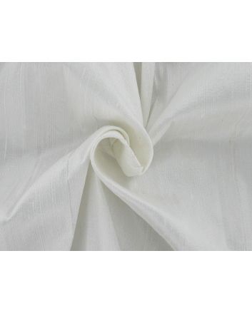 Hana Slubby Silk Dupion, White