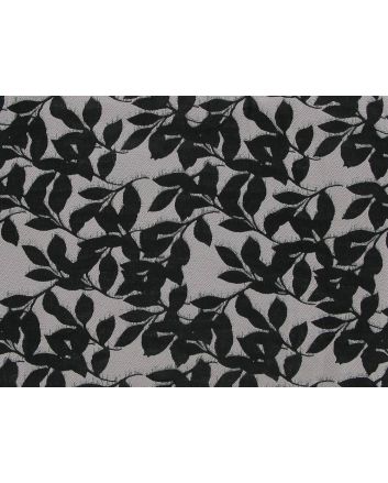 Hanging Leaves Brocade, Silver