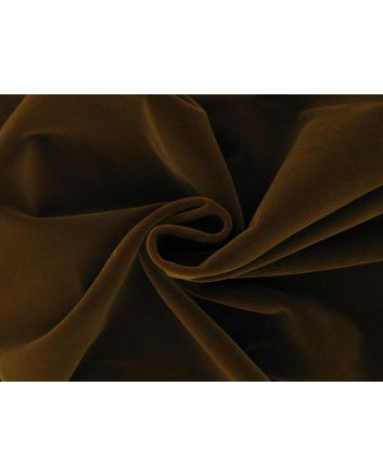 Harrow Plush Cotton Pile Velvet 405 gsm, Mustard