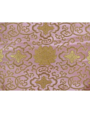 Haujin Chinese Brocade, Royal Motif, Pink